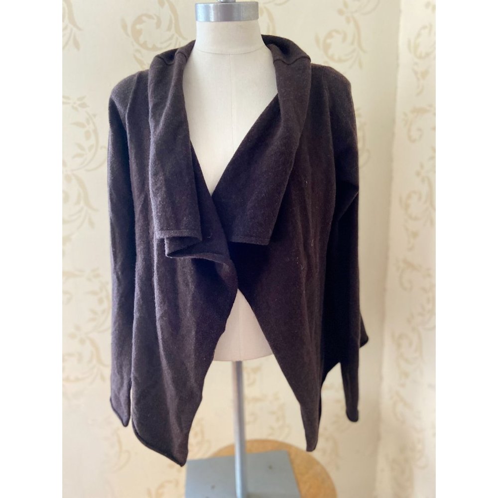 Ladies Size Alice + Olivia 100% Cashmere Cardigan Brown Sweater